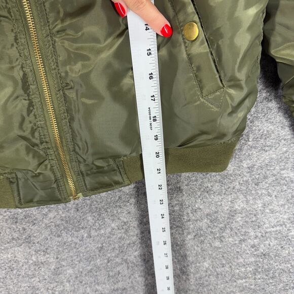 New Monkey Ride Windbreaker Jacket Women S Small Green Full Zip Long Sleeve - Picture 7 of 8